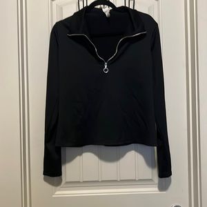 Black half zip sweater